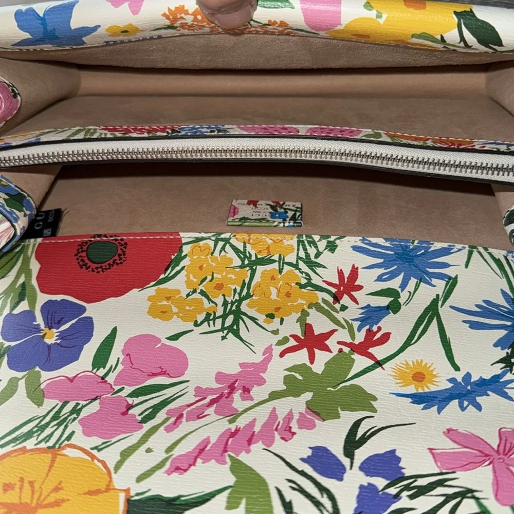 GUCCİ x Kent  Scott Dionysus Medium Floral Leather Shoulder Bag NWOT Full Set - Picture 7 of 9